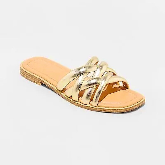 Gold sandals - Picture 1 of 2